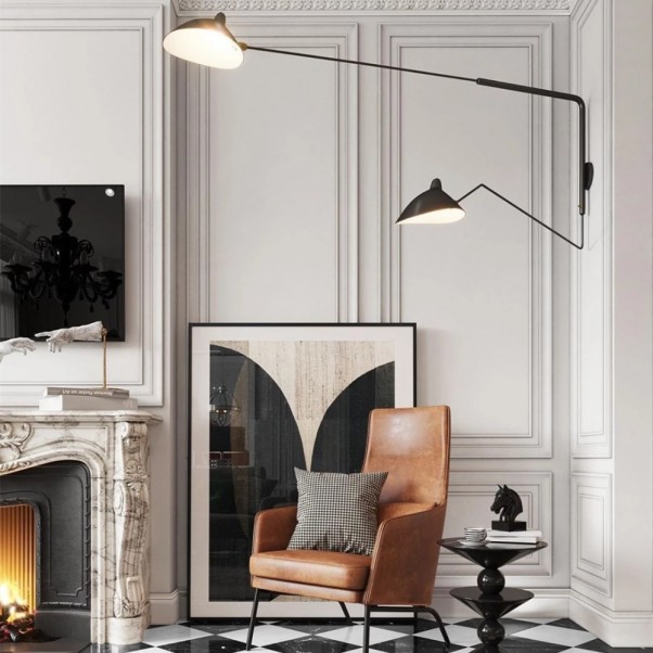 Serge Mouille Wandlamp Replica